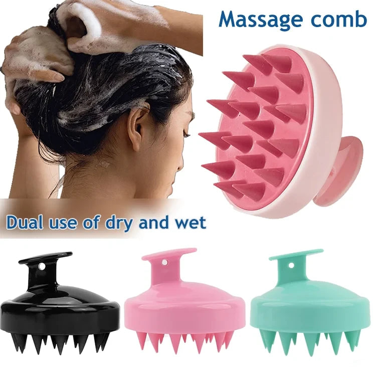 Silicone Scalp Massage Shampoo Brush