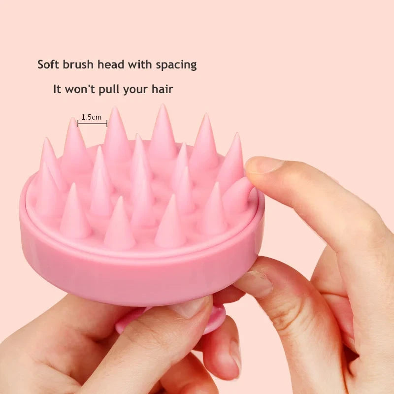 Silicone Scalp Massage Shampoo Brush