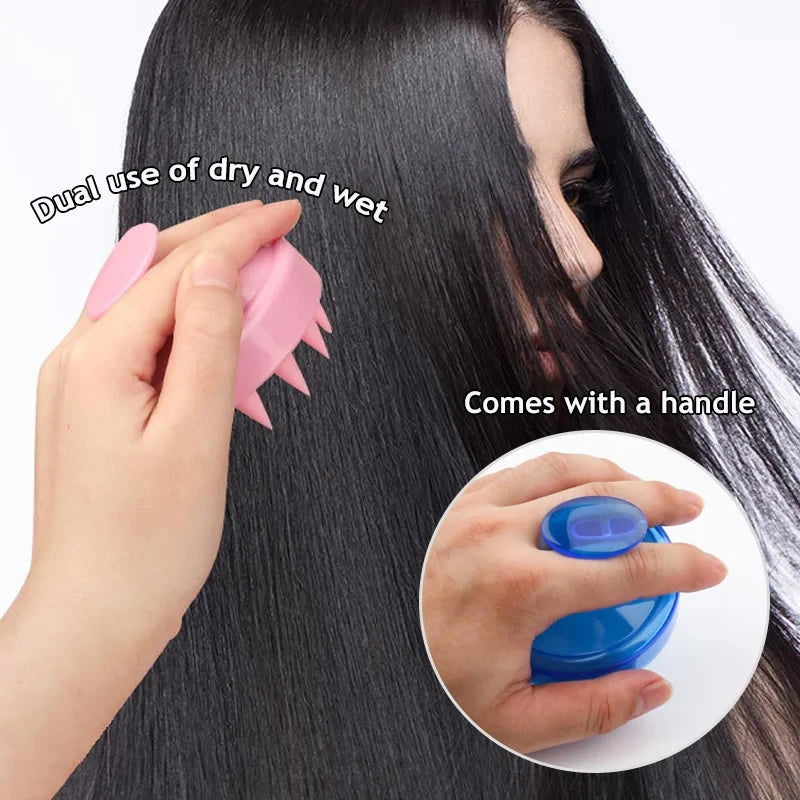 Silicone Scalp Massage Shampoo Brush