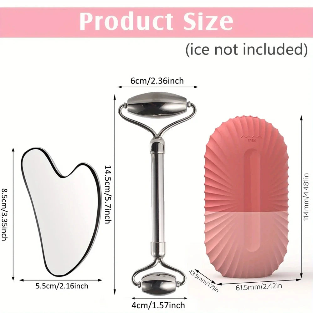 Stainless Steel Ice Face Roller