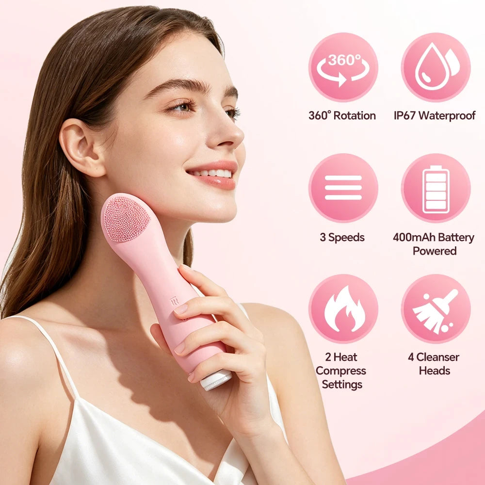 Rechargeable Sonic Facial Cleansing Brush