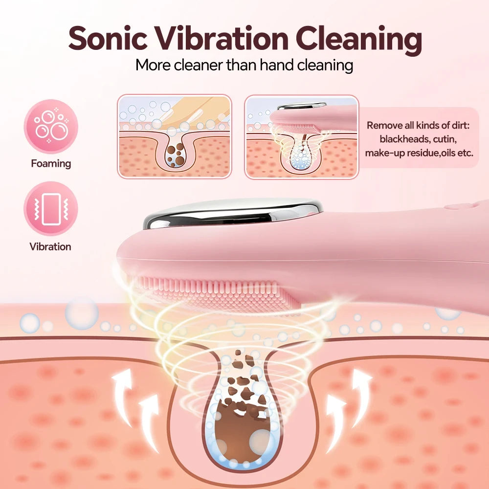 Rechargeable Sonic Facial Cleansing Brush