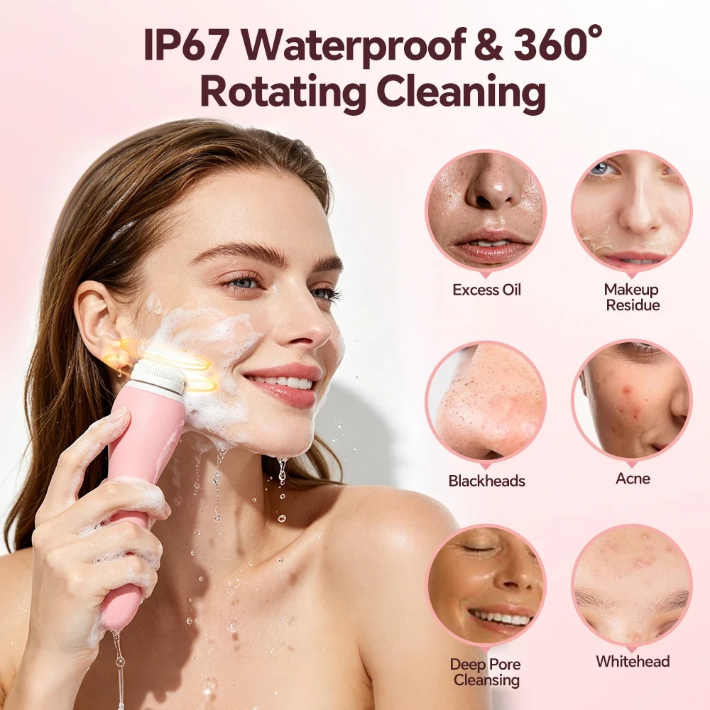 Rechargeable Sonic Facial Cleansing Brush