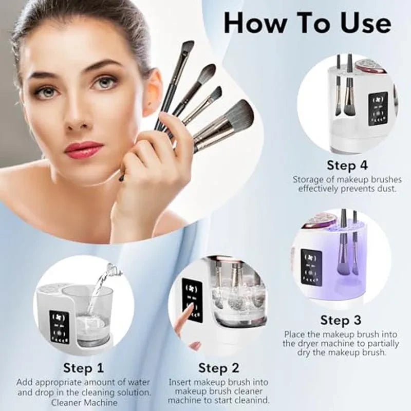 Electric Makeup Brush Cleaner And Dryer