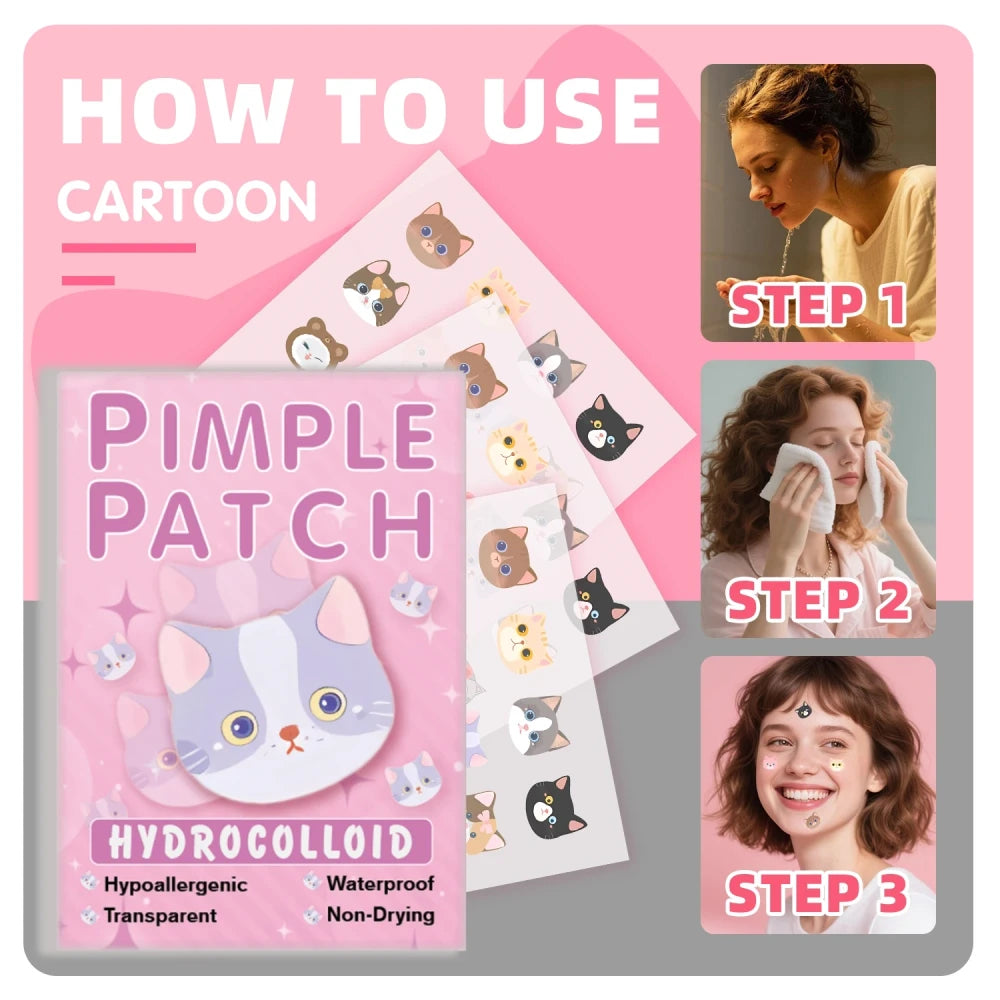 Cartoon Cat Acne Patches